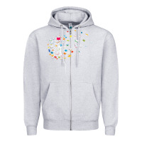 Heather Grey Womens Funny Dandelion Books Gift For Reading Lover Women Girls V-Neck Zipper Hoodie - trangStudio