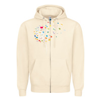 Sandshell Womens Funny Dandelion Books Gift For Reading Lover Women Girls V-Neck Zipper Hoodie - trangStudio
