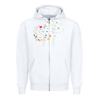 White Womens Funny Dandelion Books Gift For Reading Lover Women Girls V-Neck Zipper Hoodie - trangStudio