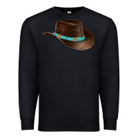 Black cowboy cap Premium Sweatshirt - BarkalooDesign
