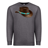 Charcoal Heather cowboy cap Premium Sweatshirt - BarkalooDesign