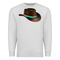 Dove Grey cowboy cap Premium Sweatshirt - BarkalooDesign