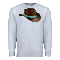 Heather Grey cowboy cap Premium Sweatshirt - BarkalooDesign