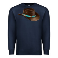 Navy cowboy cap Premium Sweatshirt - BarkalooDesign