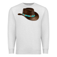 Oatmeal Heather cowboy cap Premium Sweatshirt - BarkalooDesign