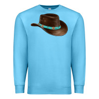 Ocean Blue cowboy cap Premium Sweatshirt - BarkalooDesign