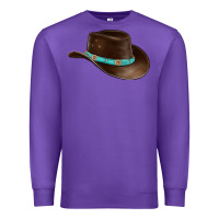Purple cowboy cap Premium Sweatshirt - BarkalooDesign