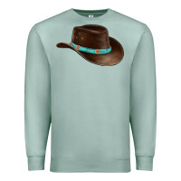 Seafoam cowboy cap Premium Sweatshirt - BarkalooDesign