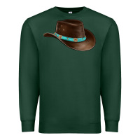Sports Green cowboy cap Premium Sweatshirt - BarkalooDesign