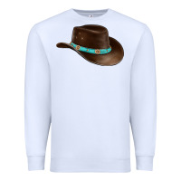 White cowboy cap Premium Sweatshirt - BarkalooDesign