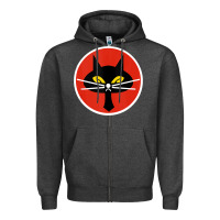 Charcoal Heather black cat squadron taiwanese u 2 spy plane emblem gift tank top Zipper Hoodie - trangStudio