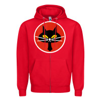 Red black cat squadron taiwanese u 2 spy plane emblem gift tank top Zipper Hoodie - trangStudio