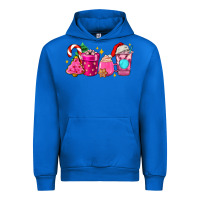 Cobalt pink christmas coffee cups Urban Hoodie - AdoDesignShop