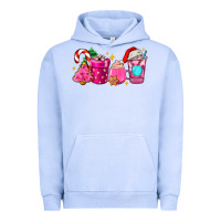 Pigment Grape Ice pink christmas coffee cups Urban Hoodie - AdoDesignShop