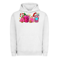 Pigment Lunar Rock pink christmas coffee cups Urban Hoodie - AdoDesignShop