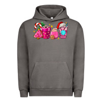 Pigment Tornado pink christmas coffee cups Urban Hoodie - AdoDesignShop