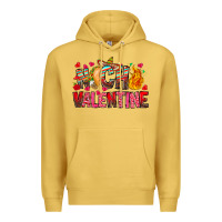 Antique Gold Nacho Valentine Premium Hoodie - CowhideDigitalArt