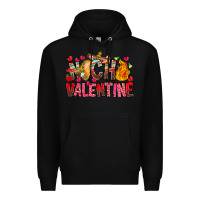 Black Nacho Valentine Premium Hoodie - CowhideDigitalArt