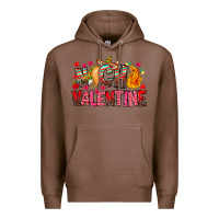 Chestnut Nacho Valentine Premium Hoodie - CowhideDigitalArt
