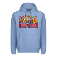 Colony Blue Nacho Valentine Premium Hoodie - CowhideDigitalArt