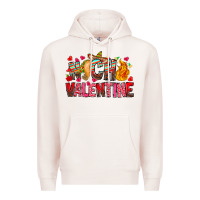 Pale Pink Nacho Valentine Premium Hoodie - CowhideDigitalArt
