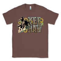 Chestnut Yee haw Cowboy western Classic Tee - HowdyJamesFarm