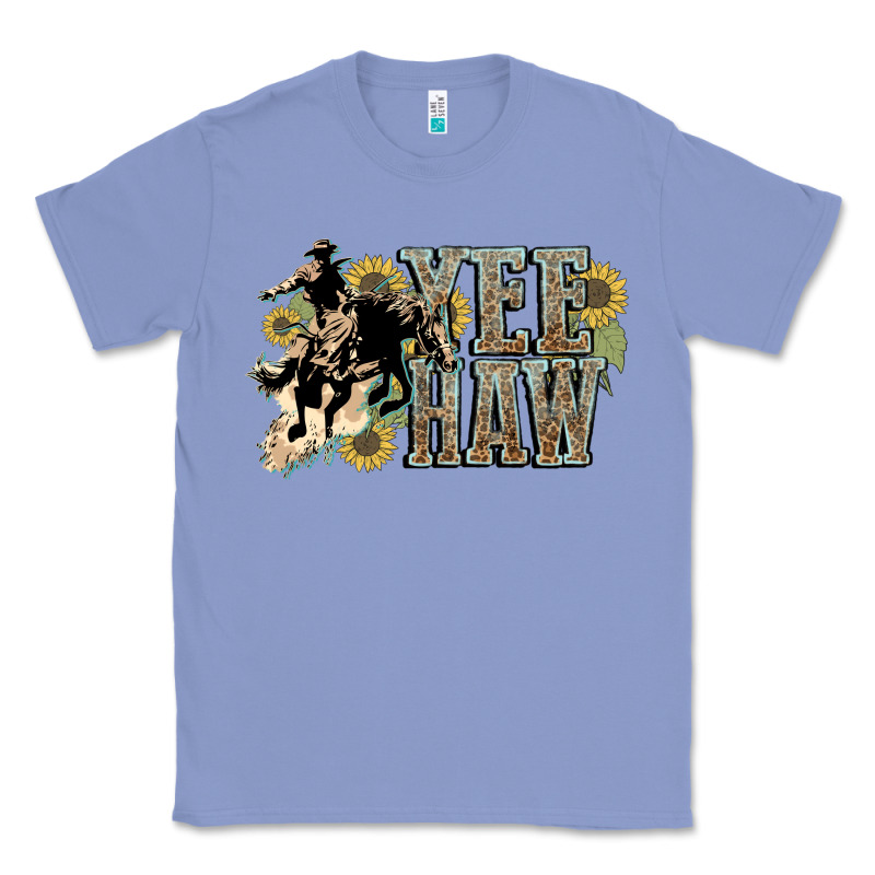 Yee Haw Cowboy Western Classic Tee by HowdyJamesFarm | Teevron