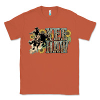 Copper Yee haw Cowboy western Classic Tee - HowdyJamesFarm