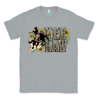 Heather Grey Yee haw Cowboy western Classic Tee - HowdyJamesFarm