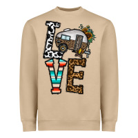 Mushroom love caravan Heavyweight Sweatshirt - CowhideDigitalArt