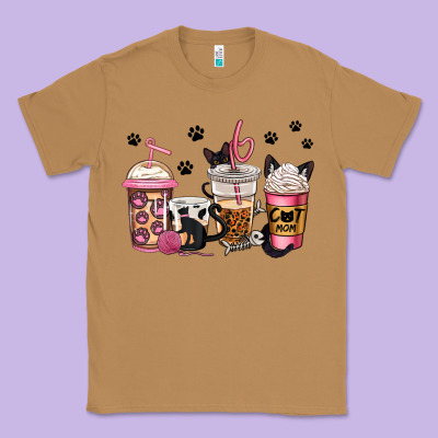 Cat Mom Coffee Classic Tee Designed By Jasminsmagicworld