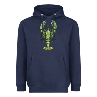 Navy lobster Heavyweight Hoodie - BarkalooDesign