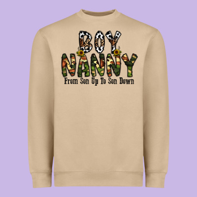 Boy Nanny From Son Up To Son Down Heavyweight Sweatshirt Designed By Cowhidedigitalart