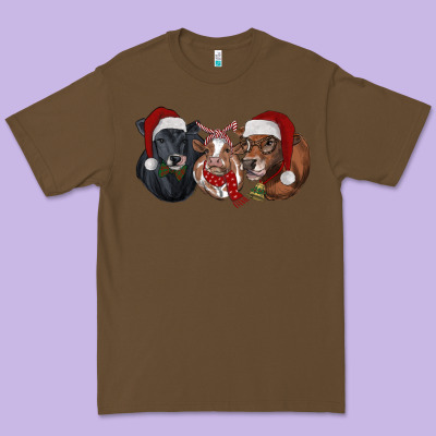 Christmas Heifers Premium Tee Designed By Ranaportraitstore