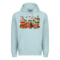 Blue Mist Christmas elfs coffee Premium Hoodie - Jasminsmagicworld