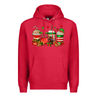 Cardinal Christmas elfs coffee Premium Hoodie - Jasminsmagicworld