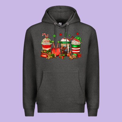 Christmas Elfs Coffee Premium Hoodie Designed By Jasminsmagicworld