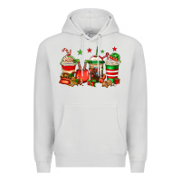 Dove Grey Christmas elfs coffee Premium Hoodie - Jasminsmagicworld