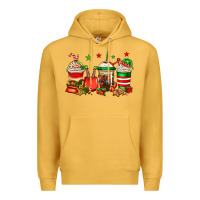 Mustard Christmas elfs coffee Premium Hoodie - Jasminsmagicworld