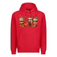 Red Christmas elfs coffee Premium Hoodie - Jasminsmagicworld