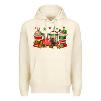 Sandshell Christmas elfs coffee Premium Hoodie - Jasminsmagicworld