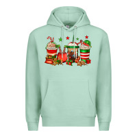 Seafoam Christmas elfs coffee Premium Hoodie - Jasminsmagicworld