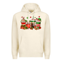 Tofu Christmas elfs coffee Premium Hoodie - Jasminsmagicworld