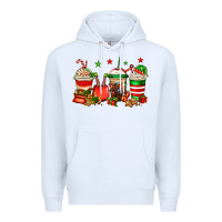White Christmas elfs coffee Premium Hoodie - Jasminsmagicworld