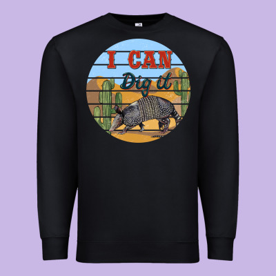 I Can Dig It Armadillo Premium Sweatshirt Designed By Barkaloodesign