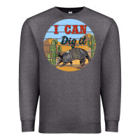 Charcoal Heather i can dig it armadillo Premium Sweatshirt - BarkalooDesign
