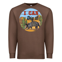 Chestnut i can dig it armadillo Premium Sweatshirt - BarkalooDesign