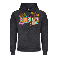 Vintage Black He is risen Easter  Easter Day Vintage Hoodie - CowGirlArtShop