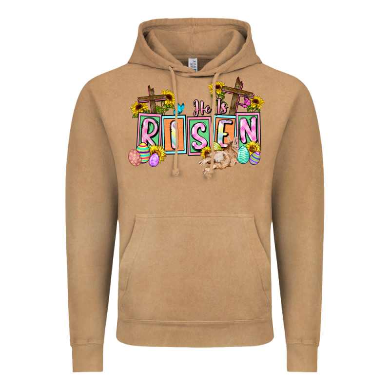 He Is Risen Easter  Easter Day Vintage Hoodie by CowGirlArtShop | Teevron