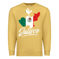 Antique Gold Mexico Jalisco Mexican Flag Gift Premium Sweatshirt - trangStudio